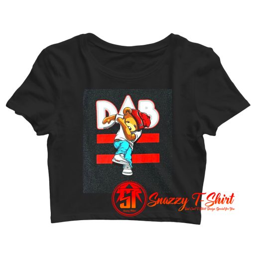 Dab Bear Hip Hop Crop Top Shirt