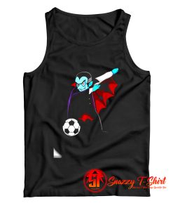 Dabbing Dracula Soccer Halloween Costume Football Boys Girls Tank Top