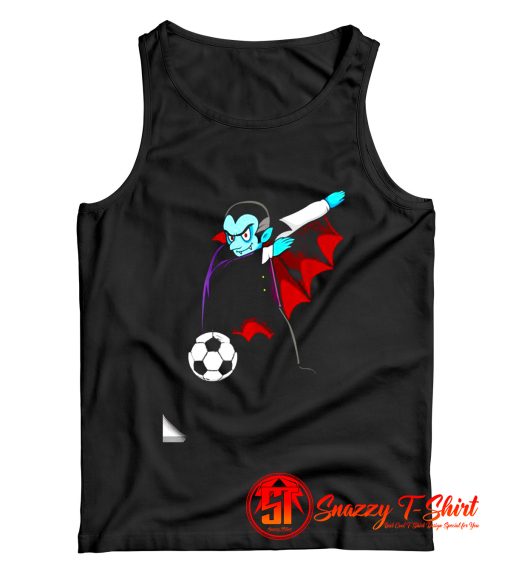 Dabbing Dracula Soccer Halloween Costume Football Boys Girls Tank Top