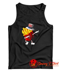 Dabbing Fries Usa Finger Chips Tank Top