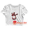 Dabbing Panda Crop Top Shirt