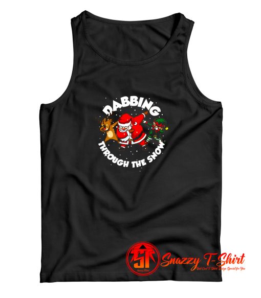 Dabbing Santa Christmas Tshirt Gift Dab Santa Claus Tank Top