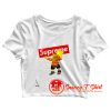 Dabbing Supreme Bart Simpson Crop Top Shirt