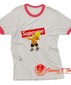 Dabbing Supreme Bart Simpson Ringer Tee