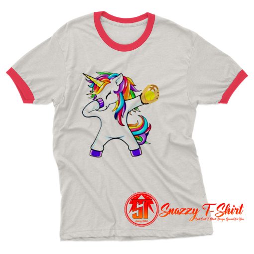 Dabbing Unicorn Ringer Tee