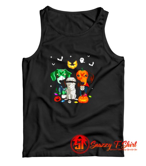 Dachshund Friend Halloween Tank Top