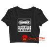 Danger educated black man Crop Top Shirt