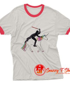 Darth Unicorn Ringer Tee