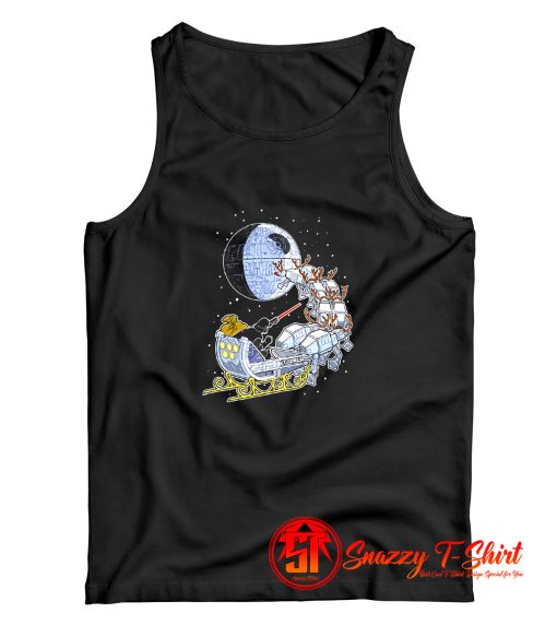 Darth Vader Christmas Sleigh Star Wars Tank Top