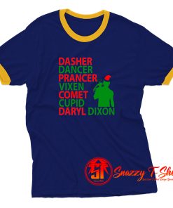 Daryl Dixon Christmas Ringer Tee