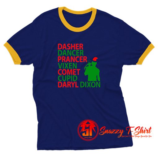 Daryl Dixon Christmas Ringer Tee