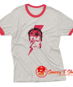 David Bowie Aladdin Sane Rock Album Ringer Tee