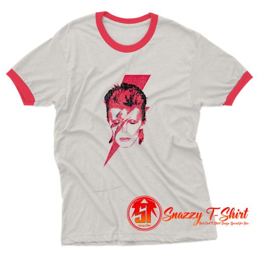 David Bowie Aladdin Sane Rock Album Ringer Tee