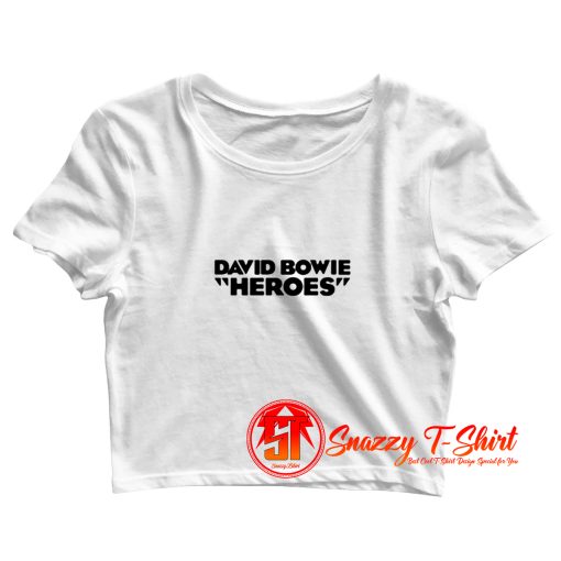 David Bowie Crop Top Shirt