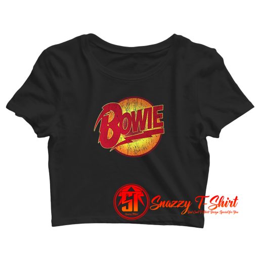 David Bowie Logo Crop Top Shirt