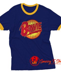 David Bowie Logo Ringer Tee