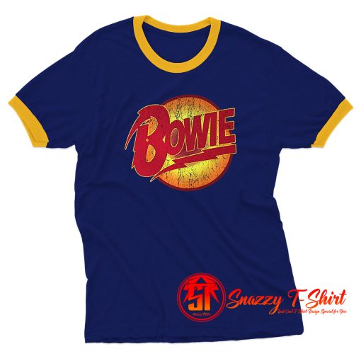 David Bowie Logo Ringer Tee