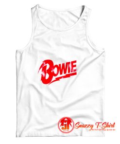 David Bowie Red Bowie Logo Unisex Tank Top