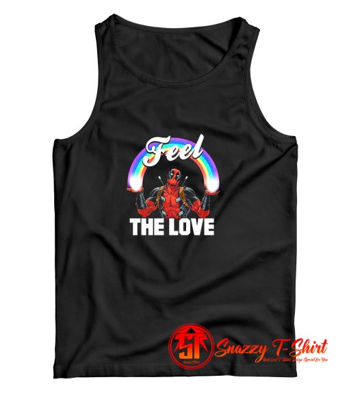 Deadpool Feel The Love Marvel Comics Tank Top