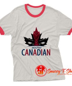 Deadpool Mouthy Canadian Ringer Tee