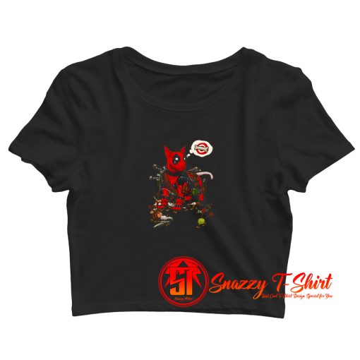 Deadpool Terrier Crop Top Shirt