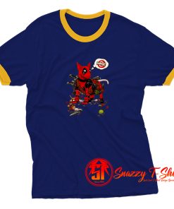 Deadpool Terrier Ringer Tee