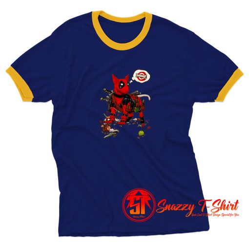 Deadpool Terrier Ringer Tee