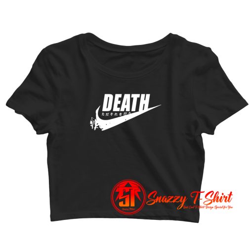 Death Do It Graphic Crop Top Shirt