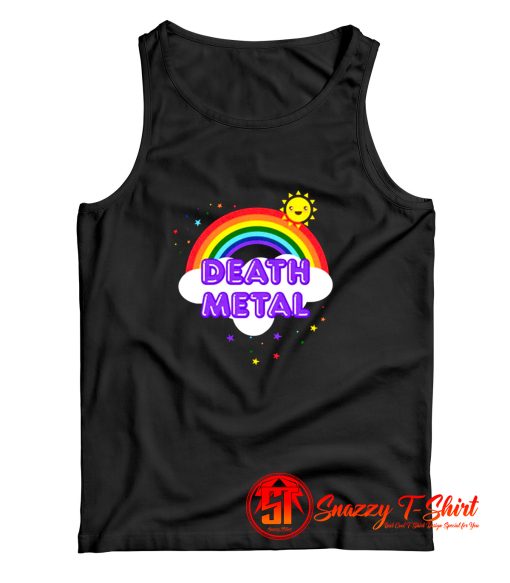 Death Metal Rainbow Funny Heavy Metal Pun Tank Top