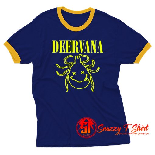 Deervana Parody Classic Ringer Tee