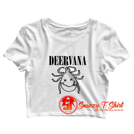 Deervana Parody Crop Top Shirt