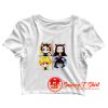 Demon Slayer Tanjiro Nezuko Zenitsu Inosuke Cute Chibi Art Crop Top Shirt