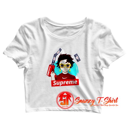 Demon Slayer Tanjiro Supreme Swag Style Crop Top Shirt