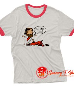 Devil You Mad Bro Romans 16 20 Jesus Ringer Tee