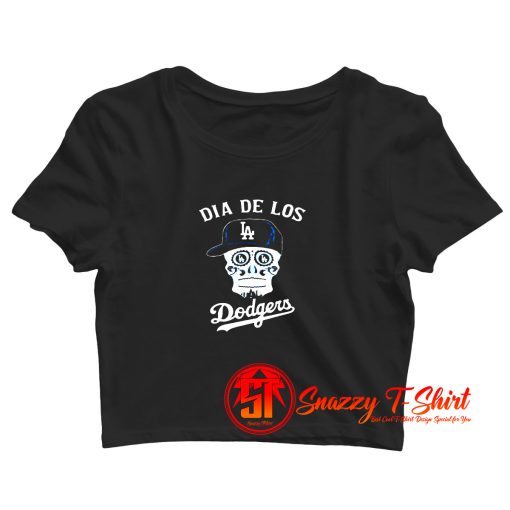 Dia De Los Angeles Dodgers Crop Top Shirt