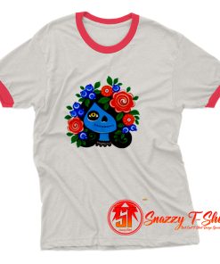 Dia De Los Muertos A Zombie Girl Ringer Tee