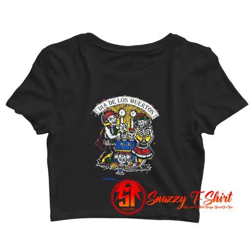 Dia De Los Muertos Crop Top Shirt