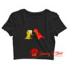 Dinosaur Rhino Reading Crop Top Shirt