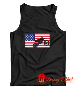 Dirt Bike American Flag Enduro Tank Top