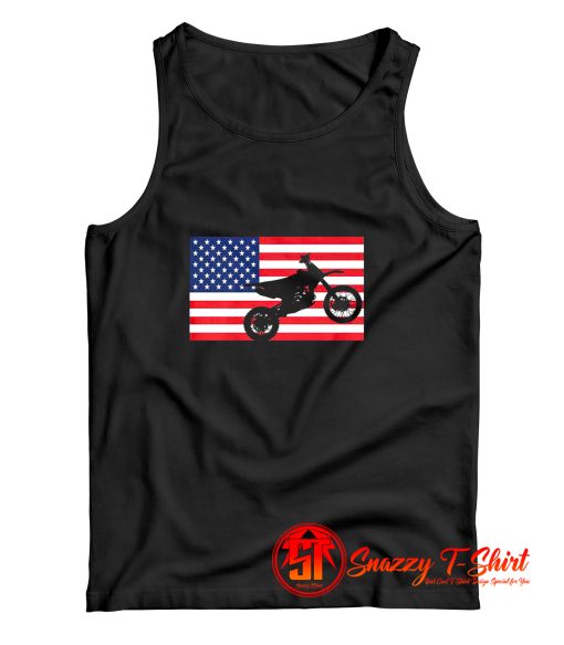 Dirt Bike American Flag Enduro Tank Top