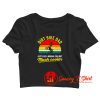 Dirt Bike Dad Father Crop Top Shirt