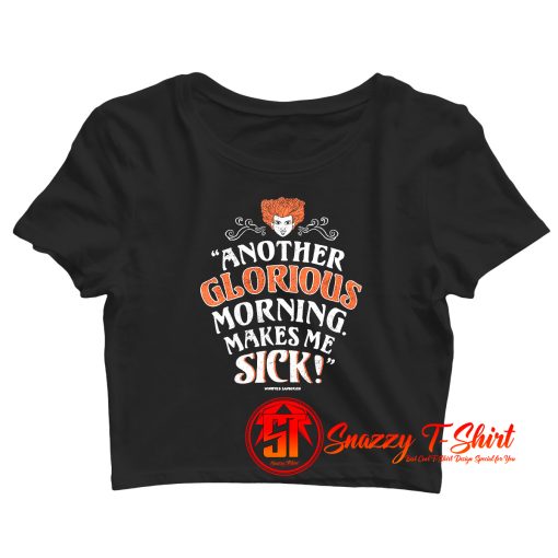 Disney Another Glorious Morning Sick Crop Top Shirt