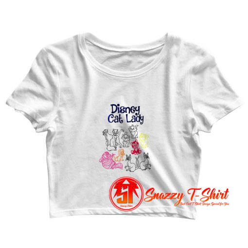 Disney Cat Lady Crop Top Shirt