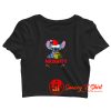 Disney Christmas Stitch Crop Top Shirt