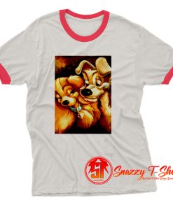 Disney Lady and the Tramp Love Dog Ringer Tee