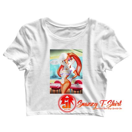 Disney Lola Bunny Hooters Sexy Cartoon Crop Top Shirt