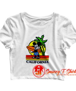 Disney Mickey Mouse California Crop Top Shirt