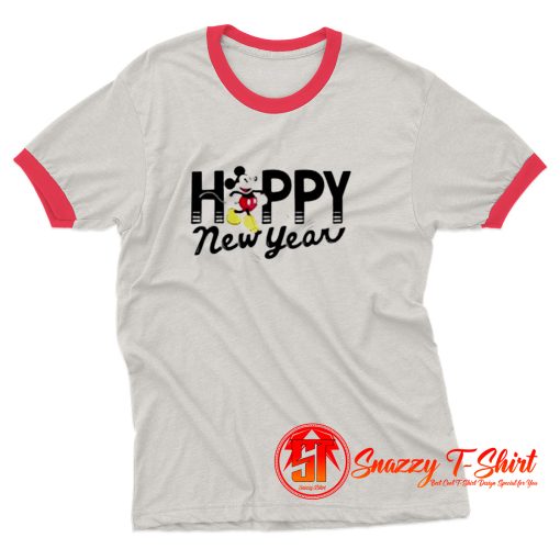 Disney Mickey Mouse Happy New Year Ringer Tee