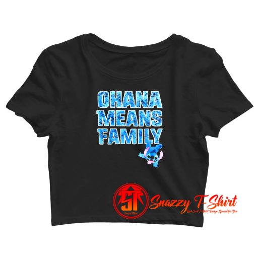 Disney Ohana Means Family Unisex Crop Top Shirt