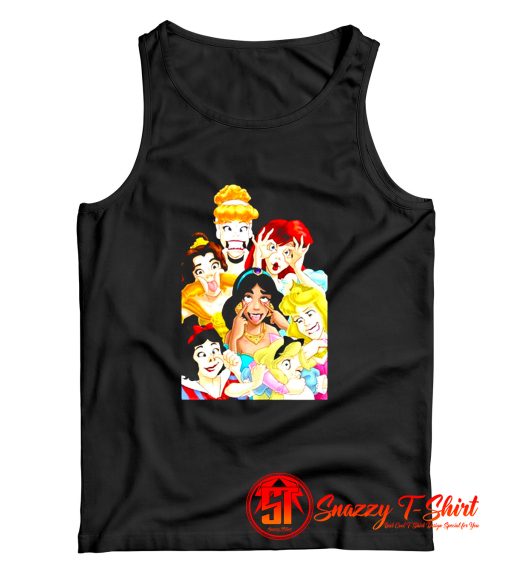 Disney Princess Funny Cover Cinderella Cute Tank Top